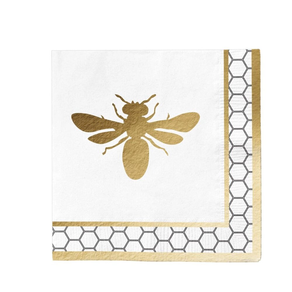 Honeybee Beverage Paper Napkins